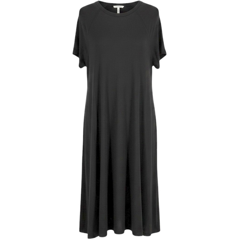 Zimmermann Midi T-Shirt Dress Size 2 M Jersey Raglan Short Sleeve Black Viscose - Picture 1 of 9